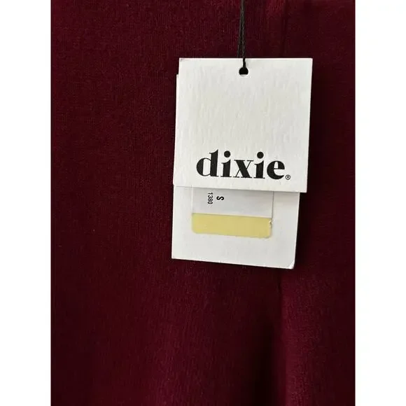 Dixie Maroon Balloon Wide Leg Sweater Pant NWT | S‎ - Picture 4 of 4